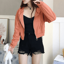 Load image into Gallery viewer, Solid Zip-Up Hoodie