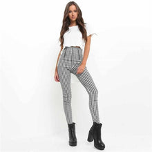 Load image into Gallery viewer, Plaid Elastic Pants