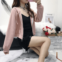 Load image into Gallery viewer, Solid Zip-Up Hoodie