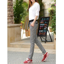Load image into Gallery viewer, Plaid Pencil Pants