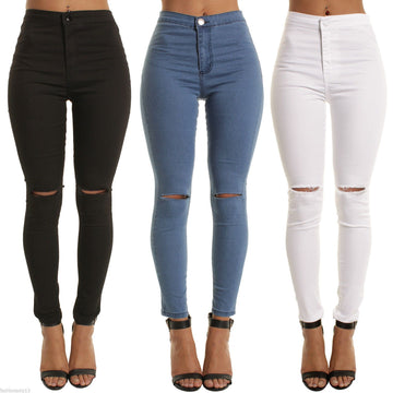 Shredded Pencil Jeans
