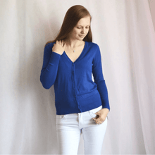 Load image into Gallery viewer, Solid V-Neck Sweater
