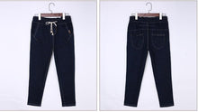 Load image into Gallery viewer, Harem Cropped Jeans