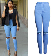Load image into Gallery viewer, Shredded Pencil Jeans