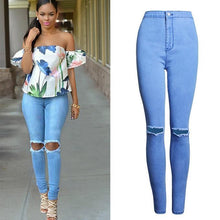 Load image into Gallery viewer, Shredded Pencil Jeans