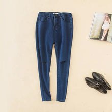 Load image into Gallery viewer, Shredded Pencil Jeans