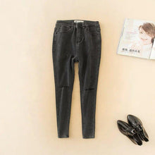 Load image into Gallery viewer, Shredded Pencil Jeans