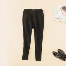 Load image into Gallery viewer, Shredded Pencil Jeans