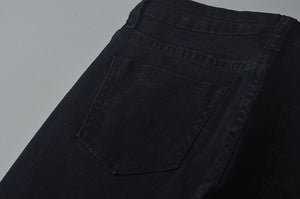 Zip-Up Leg Opening Jeans