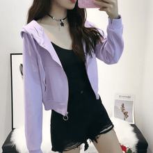 Load image into Gallery viewer, Solid Zip-Up Hoodie
