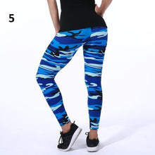 Load image into Gallery viewer, Camouflage Elastic Leggings