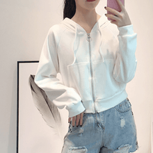 Load image into Gallery viewer, Solid Zip-Up Hoodie
