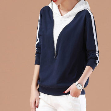 Two Piece Patchwork Hoodie