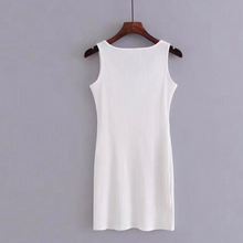 Load image into Gallery viewer, Button-Up Collar Tank Dress