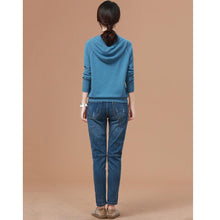 Load image into Gallery viewer, Solid Hooded Sweater
