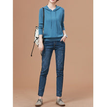 Load image into Gallery viewer, Solid Hooded Sweater