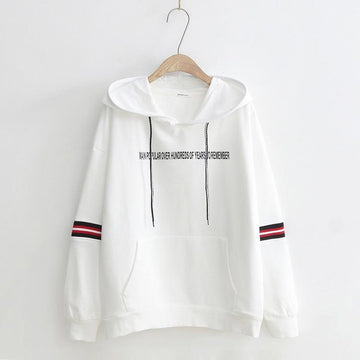 Striped Sleeve Hoodie
