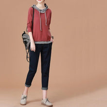 Load image into Gallery viewer, Two Piece Patchwork Hoodie