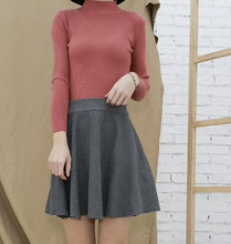 Load image into Gallery viewer, A-Line Knitted Skirt