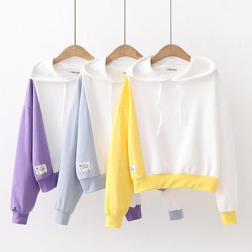 Two Tone Fleeced Hoodie