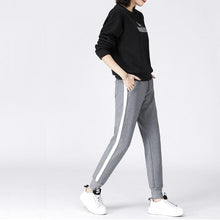 Load image into Gallery viewer, Striped Fleeced Sweatpants