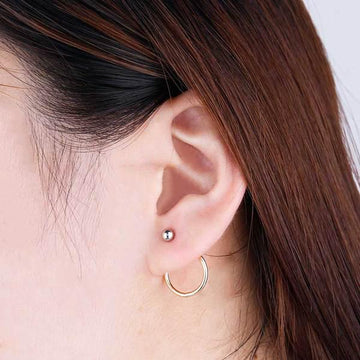 Circle Stud Earrings