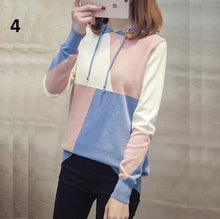 Load image into Gallery viewer, Three Tone Hooded Sweater