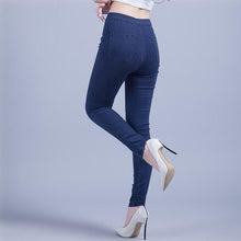 Load image into Gallery viewer, Pencil Elastic Denim Jeans