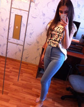 Load image into Gallery viewer, Pencil Elastic Denim Jeans