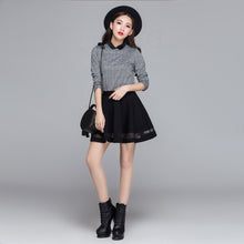 Load image into Gallery viewer, Mesh Patchwork Mini Skirt