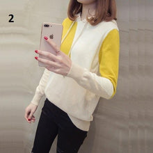 Load image into Gallery viewer, Three Tone Hooded Sweater