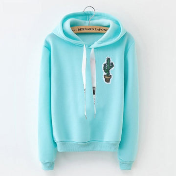 Cactus Fleeced Hoodie