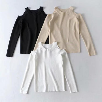 Open Shoulder Sweater
