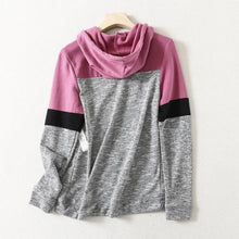 Load image into Gallery viewer, Two Tone Striped Sleeve Hoodie