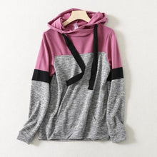 Load image into Gallery viewer, Two Tone Striped Sleeve Hoodie