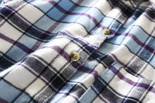 Load image into Gallery viewer, Plaid Turn-Down Collar Shirt