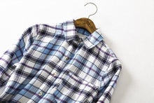 Load image into Gallery viewer, Plaid Turn-Down Collar Shirt