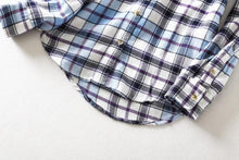 Load image into Gallery viewer, Plaid Turn-Down Collar Shirt