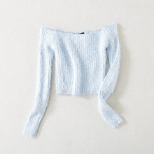 Load image into Gallery viewer, Wool Off-Shoulder Sweater