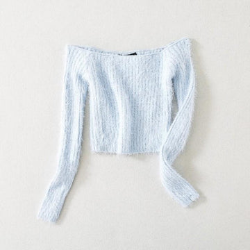 Wool Off-Shoulder Sweater