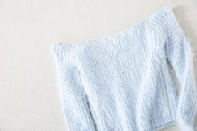Load image into Gallery viewer, Wool Off-Shoulder Sweater