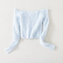 Load image into Gallery viewer, Wool Off-Shoulder Sweater