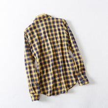 Load image into Gallery viewer, Plaid Turn-Down Collar Shirt