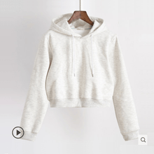 Load image into Gallery viewer, Short Fleeced Hoodie