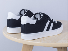Load image into Gallery viewer, Striped Canvas Sneakers