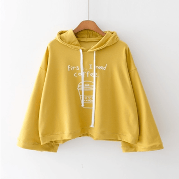 'First, I need Coffee.' Hoodie