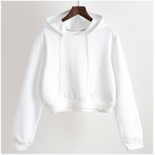 Load image into Gallery viewer, Short Fleeced Hoodie