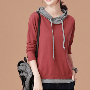 Two Piece Patchwork Hoodie