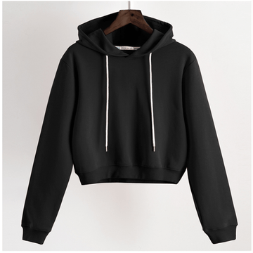 Short Fleeced Hoodie