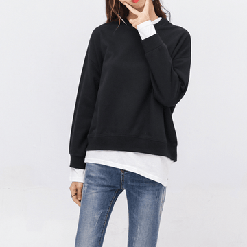 Two Tone Patchwork Sweatshirt